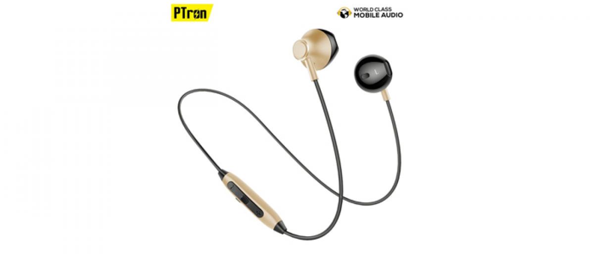 PTron launches Sweat-proof Magnetic Bluetooth Earphones