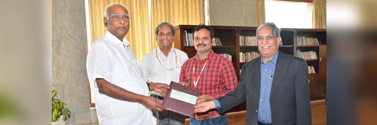 Pat for scientist award winner Mannam Ramanajaneyulu