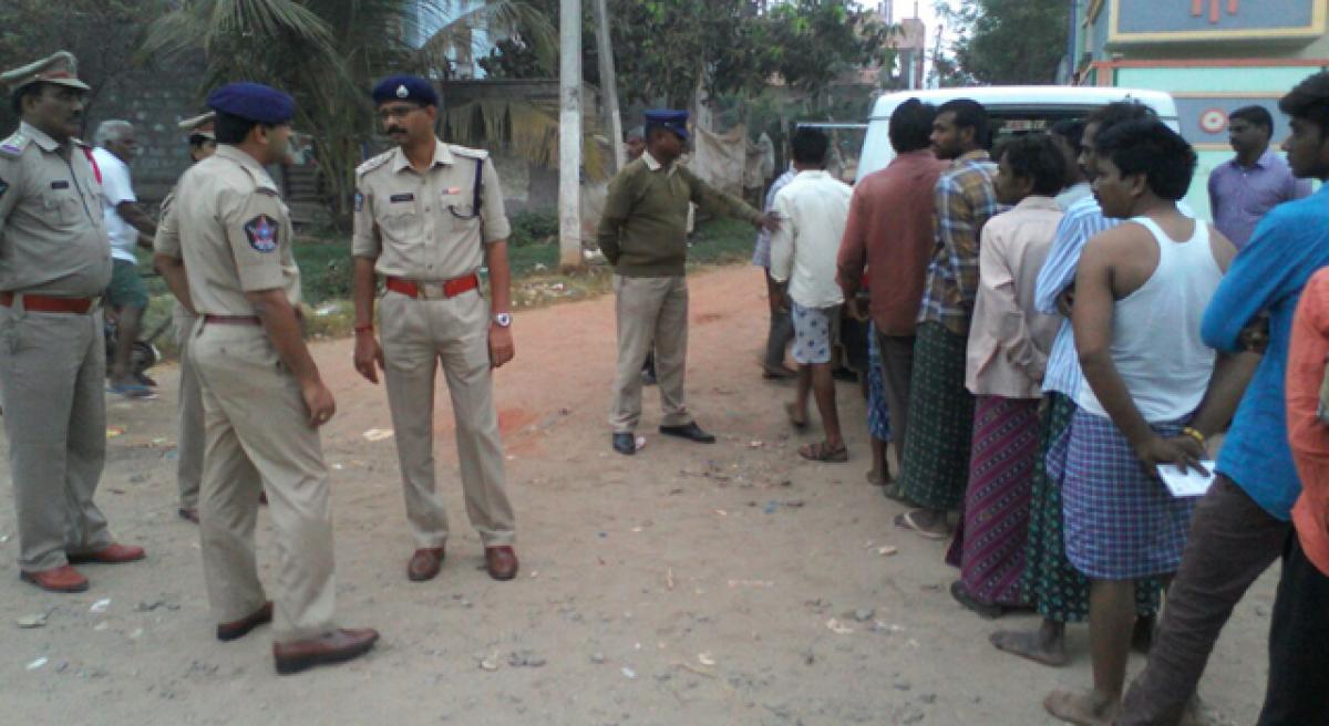 Cordon and search operation near Ramavarappadu railway station