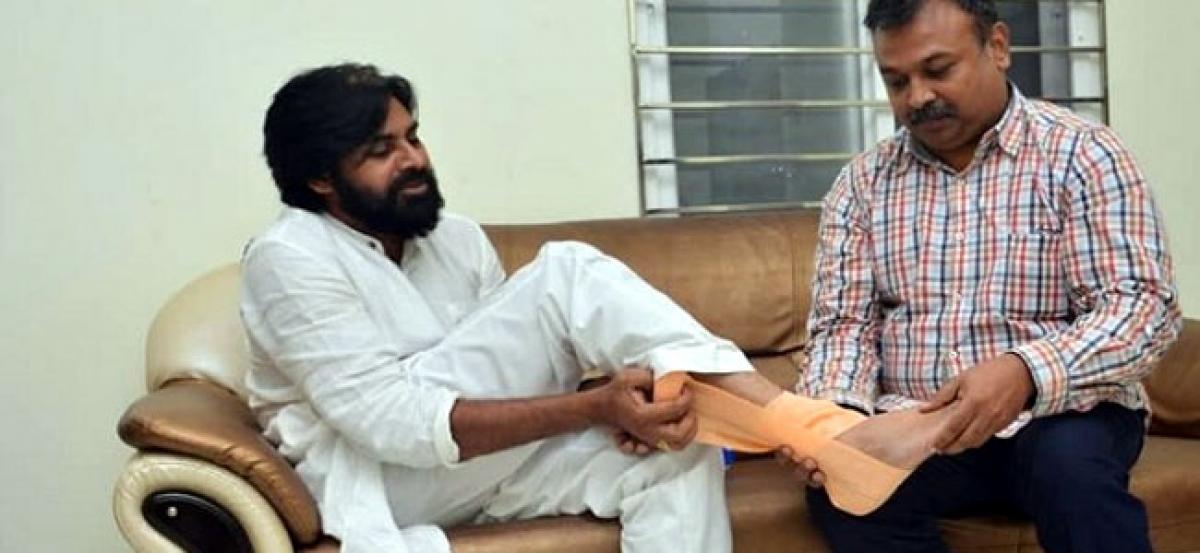 Pawan Kalyan sprains leg, advised rest