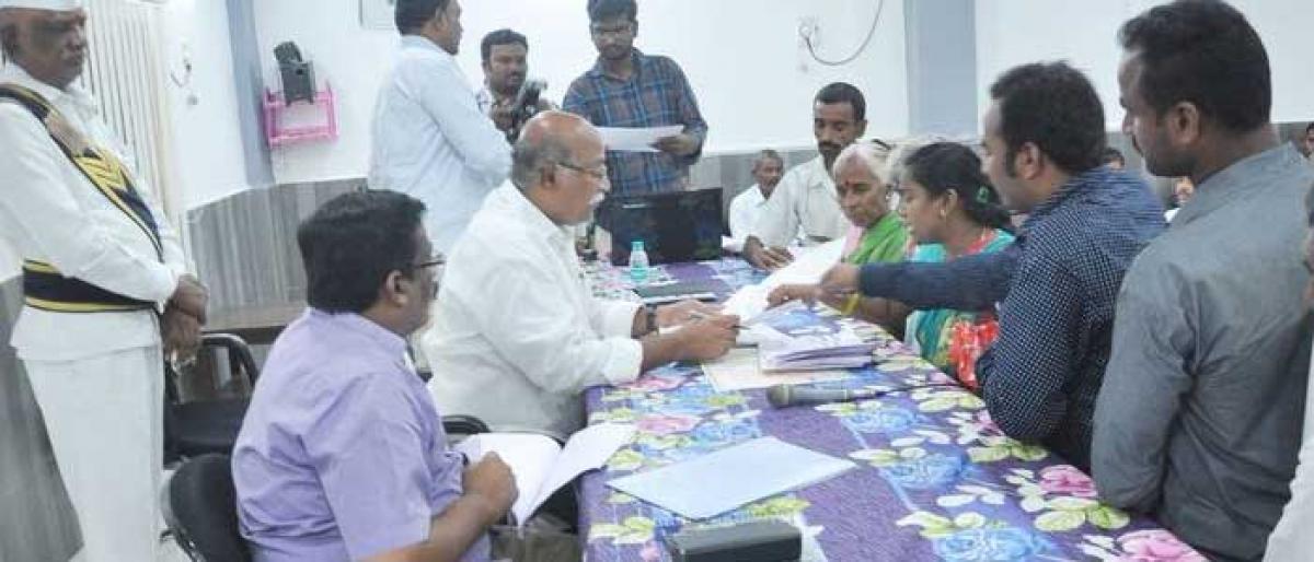 Redress grievances immediately: Peddapalli in-charge Collector