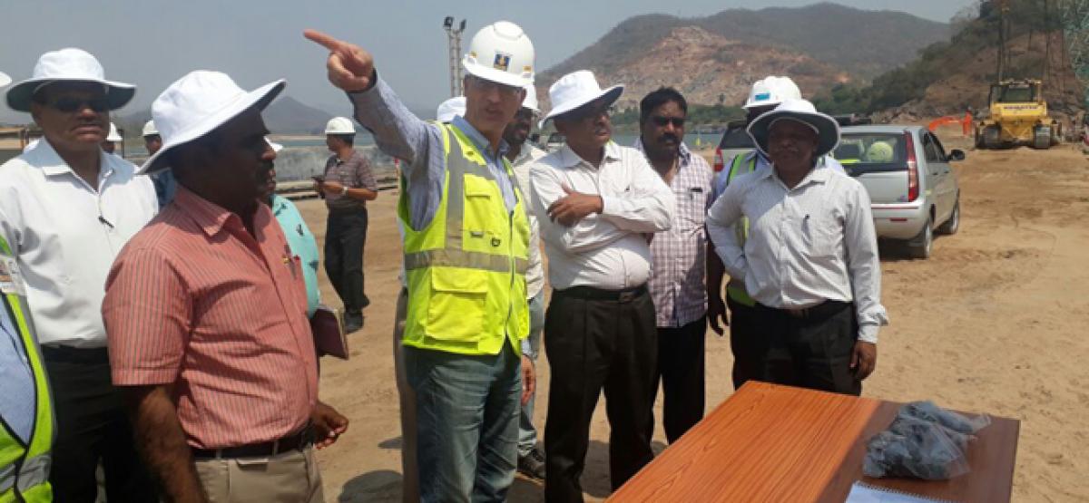 Polavaram Project Authority team inspects project works