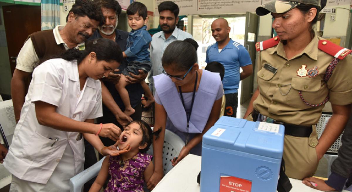 Pulse Polio drive covers 36 lakh children