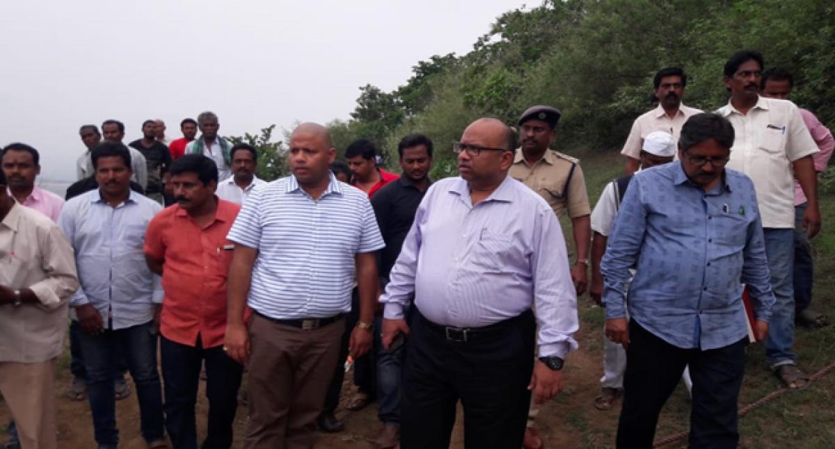 Ports Director inspects boats in Polavaram