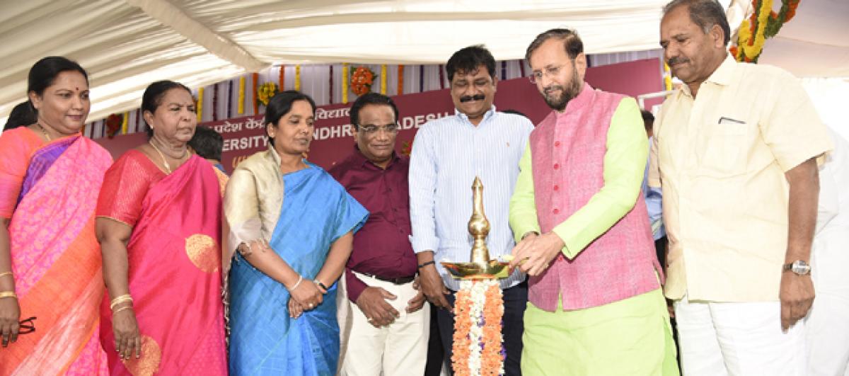 Javadekar opens transit campus of Central varsity