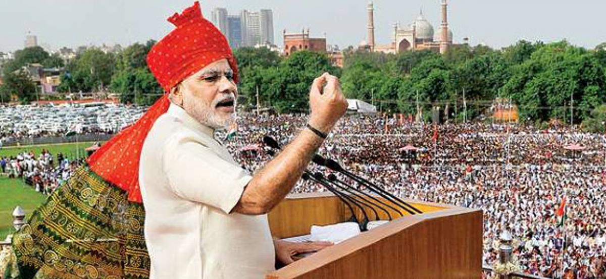 Patriotic spirit at Red Fort on 71st Independence Day