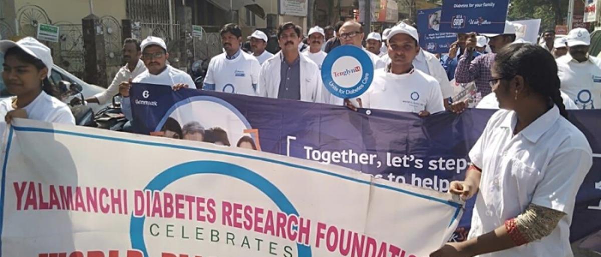 Walkathon to mark World Diabetes Day held