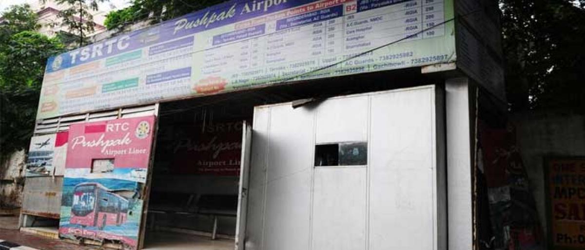 Pushpak bus shelters wallow in neglect