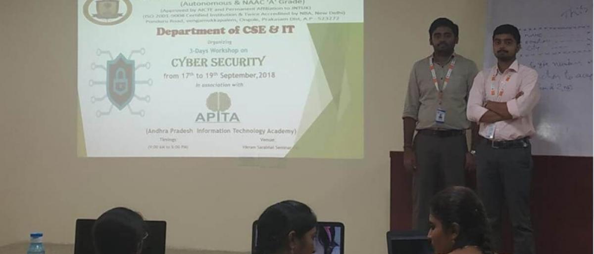 QIS College launches three-day workshop on Cyber Security in Ongole