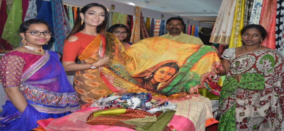 Handloom expo at TTD kalyana bhavan