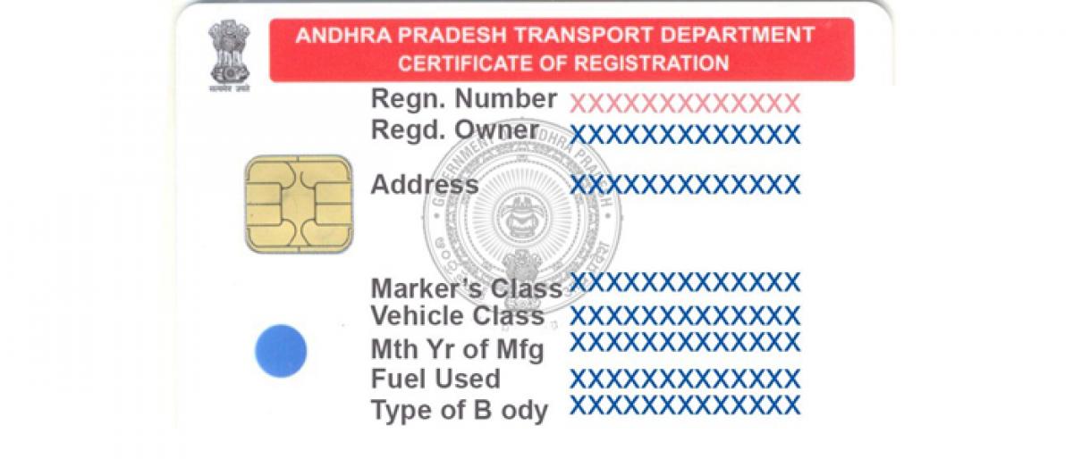 Vehicle owners wait for cards goes on