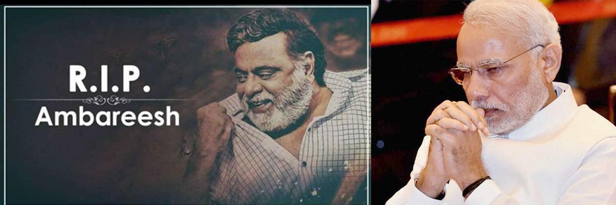 Modi condoles actor Ambareeshs death