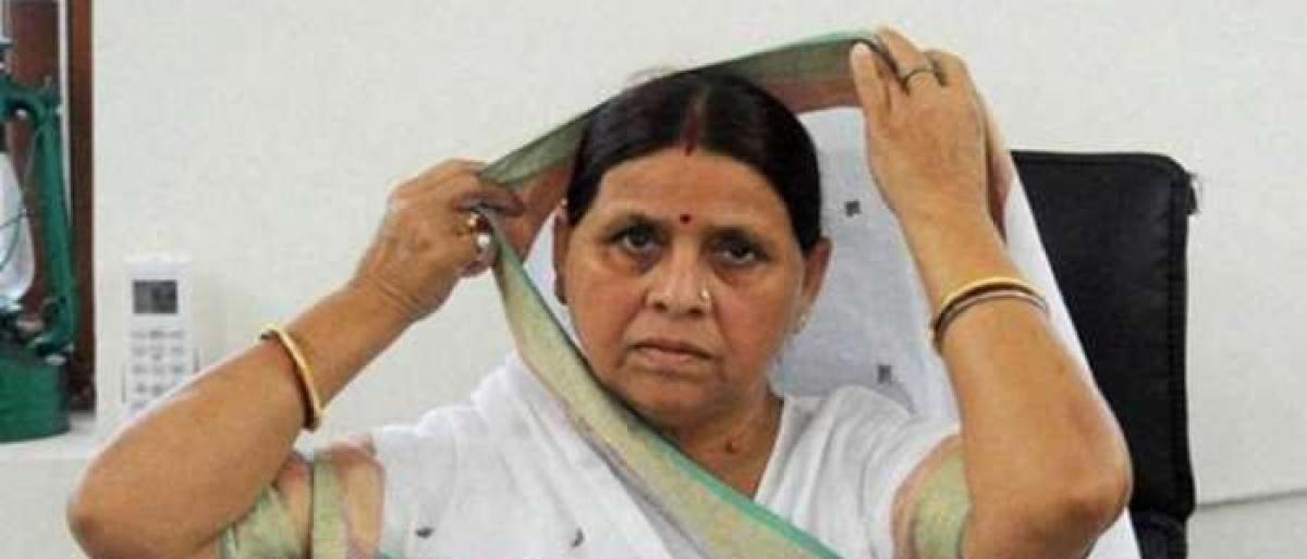 Rabri Devi Opposition leader in Bihar legislative council