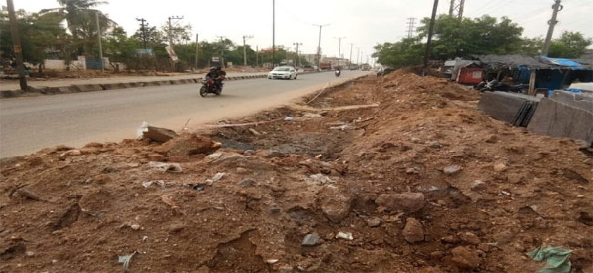 Road-widening works pose risk to residents