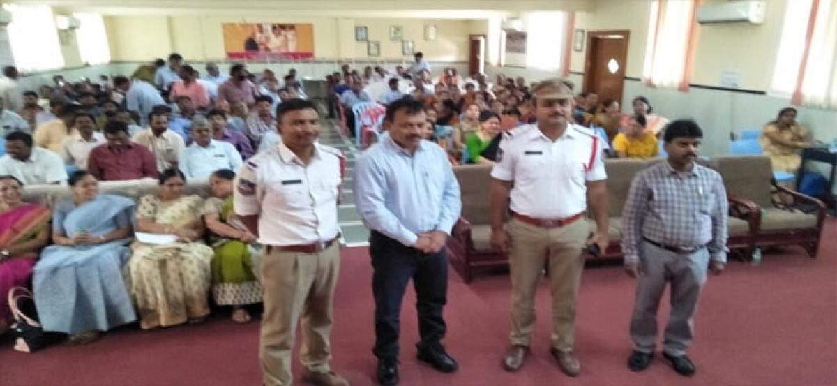 Road safety awareness drive held at DAV school Neradmet