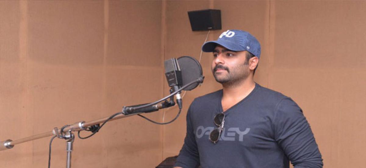 Nara Rohith starts dubbing for Aatagallu