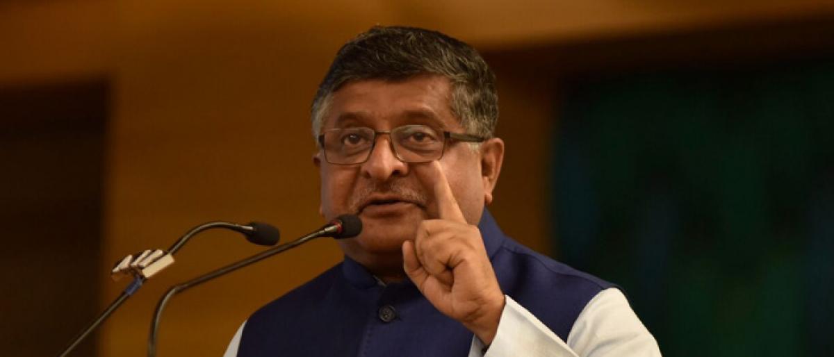 Ravi Shankar Prasad sees key role for BJP in AP, Telangana after 2019 polls