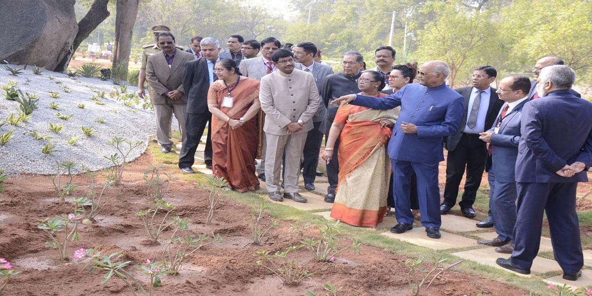 President Ram Nath Kovind for greening of Rashtrapati Nilayam