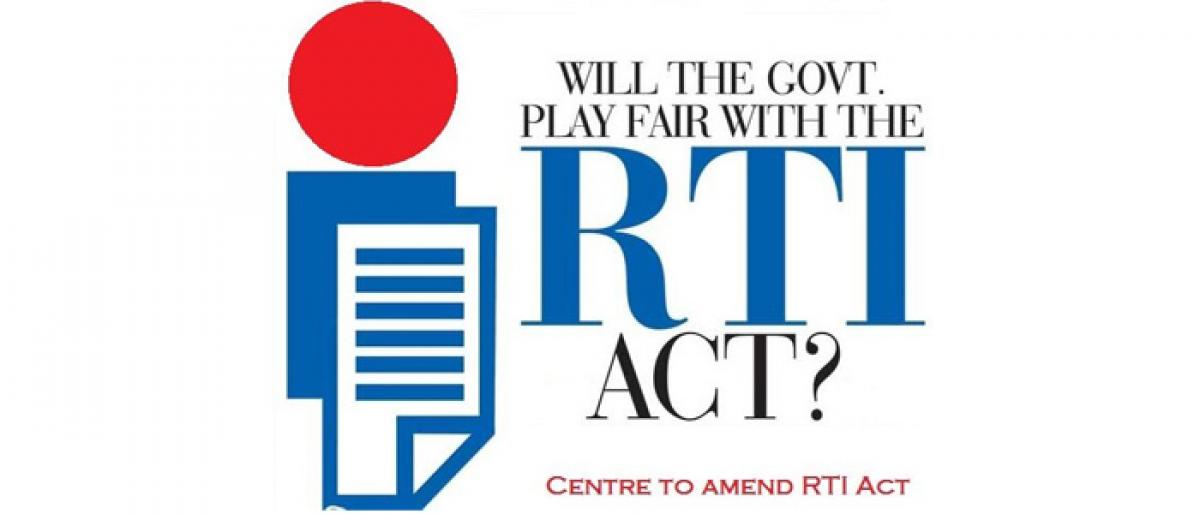 Centre confirms plan to amend RTI Act