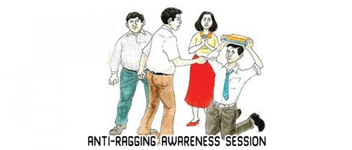 Anti-ragging awareness session held at Sri YN College in Narsapur