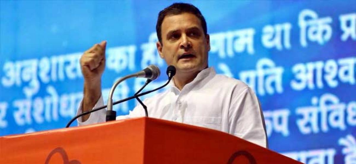 Watch: Beti bachao, BJP walon se, says Rahul Gandhi at Save the Constitution rally