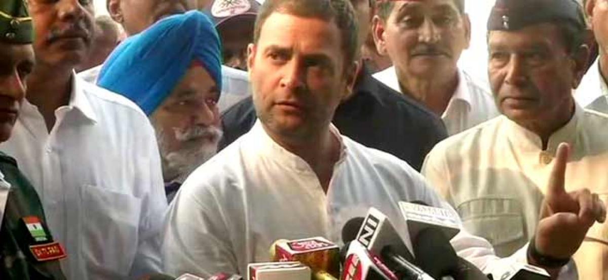 If voted to power, Congress will fulfil OROP commitments: Rahul Gandhi