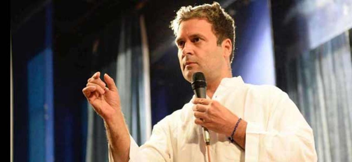 Gujarat elections 2017 : Rahul Gandhi targets PM Modi over low government spending on education