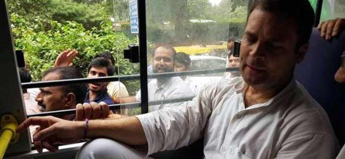 Rahul Gandhi courts arrest after staging protest against CBI chiefs removal