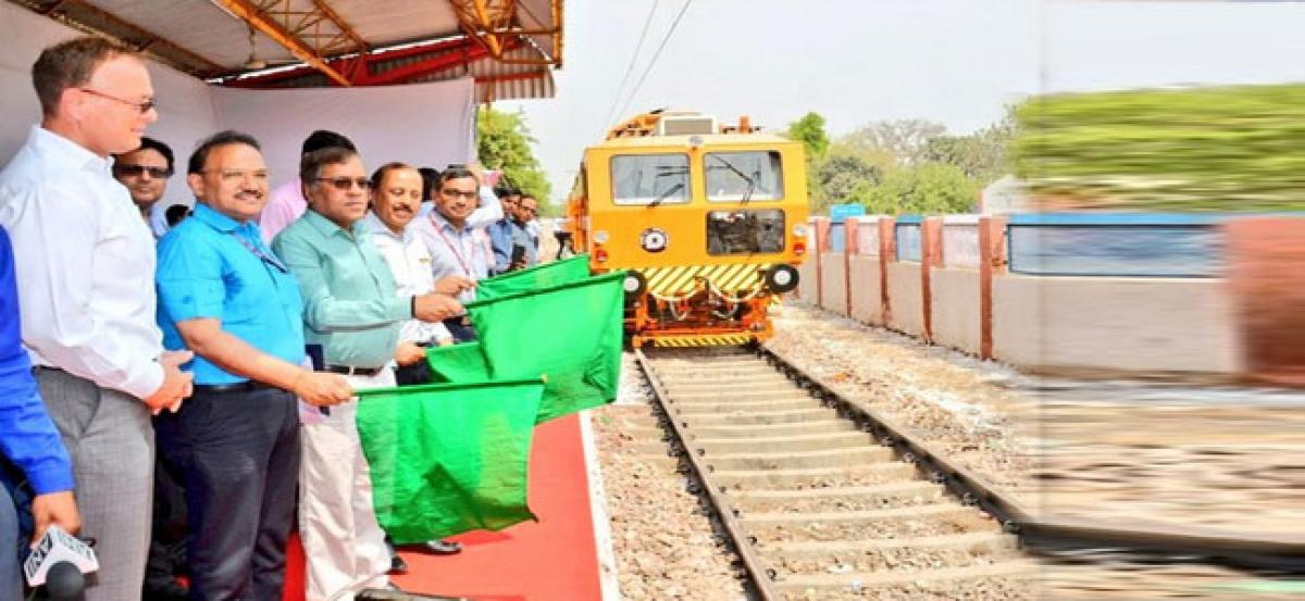 Railways introduces dynamic tamping express machines for track maintenance