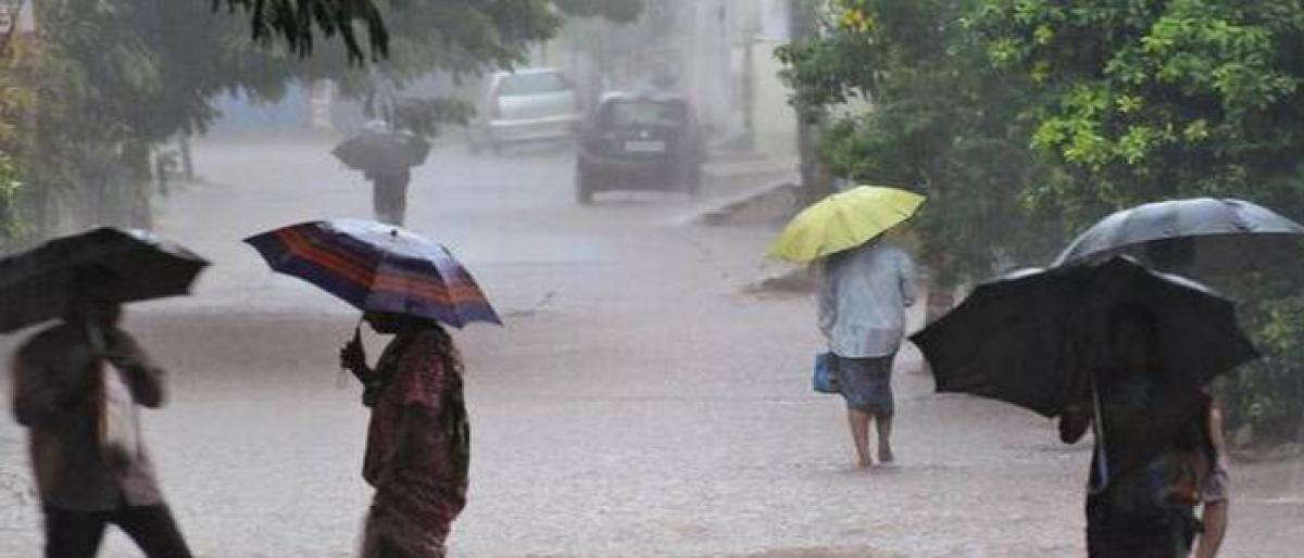 Isolated rains in Telangana