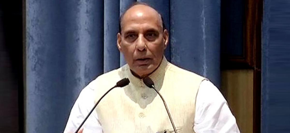 Rajnath encourages for 100 per cent indigenous production of defence equipment