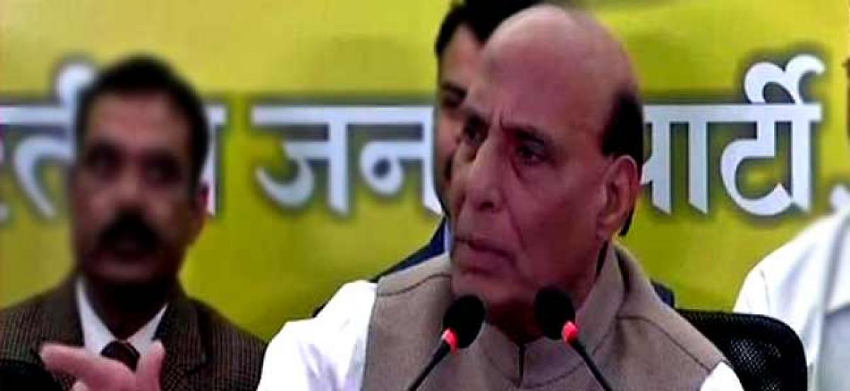 Congress party is like barat without a groom, says Rajnath Singh