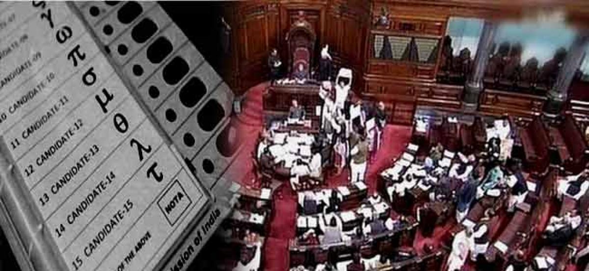 NOTA option for the first time in Rajya Sabha elections