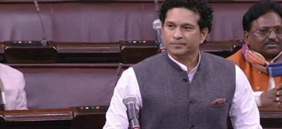 Congress MPs bowled out Sachin Tendulkar, Rajya Sabha adjourned