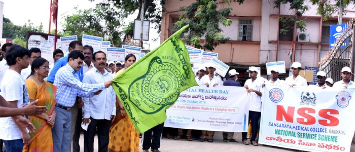 Rally to mark World Psychiatry Day organised in kakinada