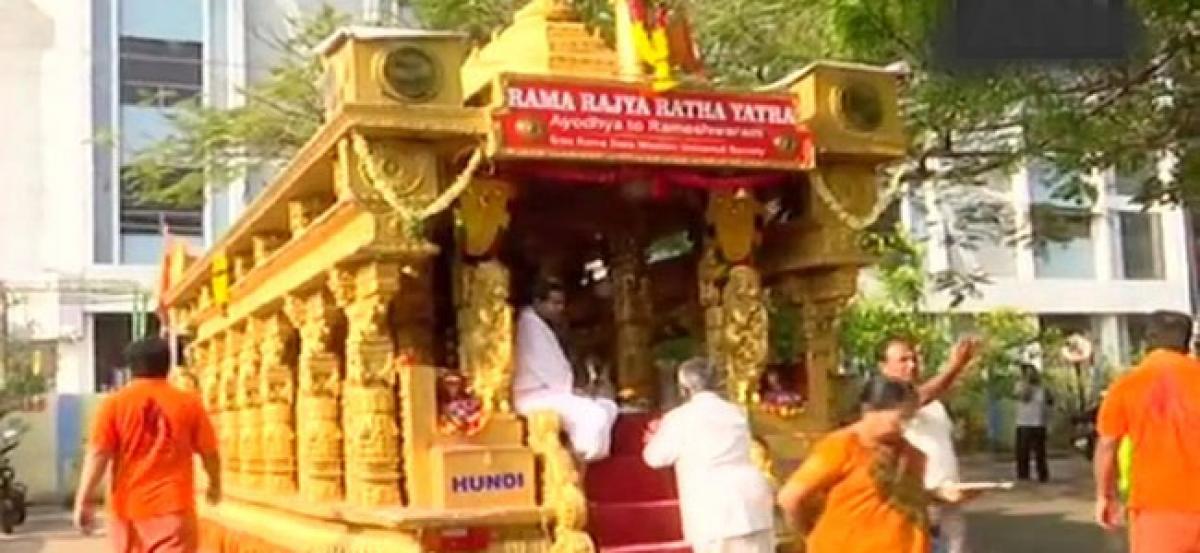 VHPs Rama Rajya Rath Yatra reaches Madurai