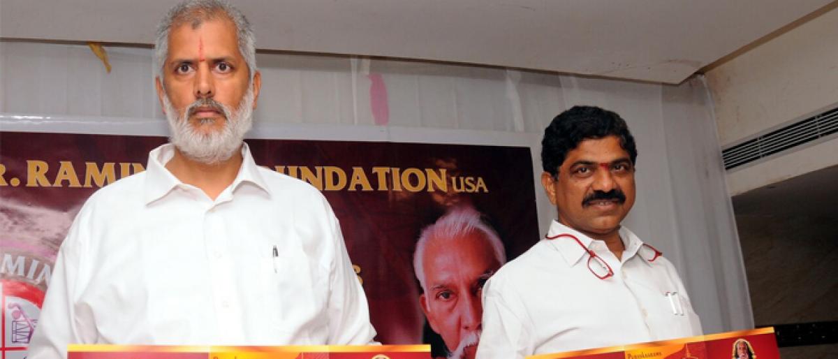 Dr Ramineni Puraskarams function on Oct 7 in Vijayawada