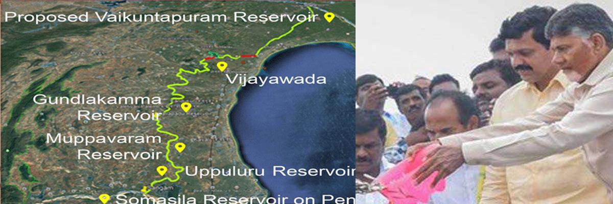 Godavari-Penna River Linking : CM to lay stone for first phase works today