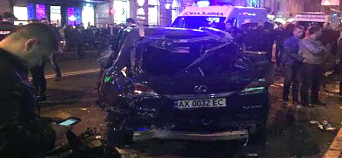 SUV rams into crowd in Ukraine, kills six