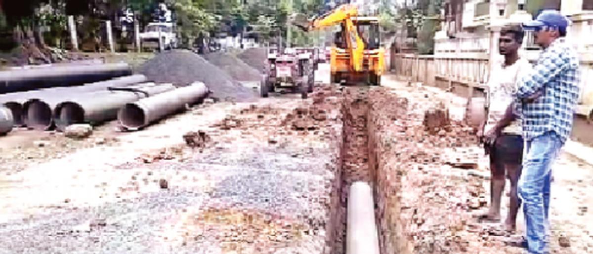 Incomplete AMRUT works trouble road users