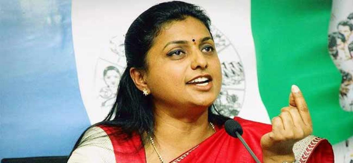 Women Are Not Safe In Chandrababu Govt: Roja