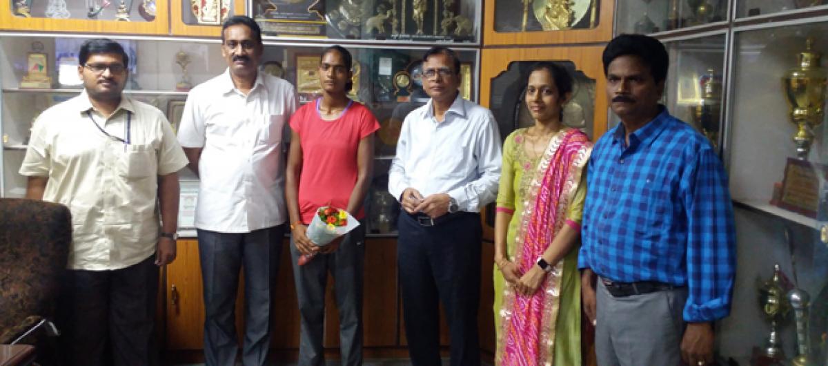 Radhika bags first rank in Physical Education Common Entrance Test