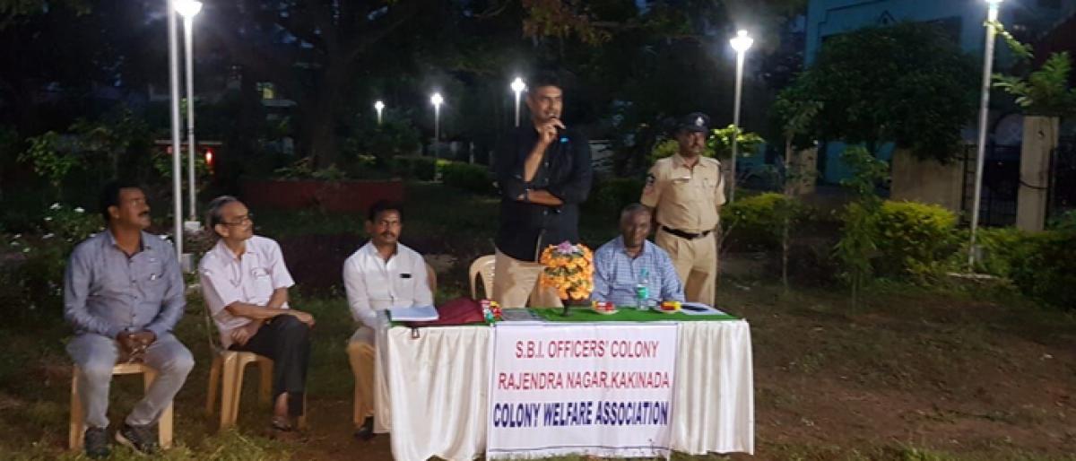 Sarpavaram police create awareness on online frauds