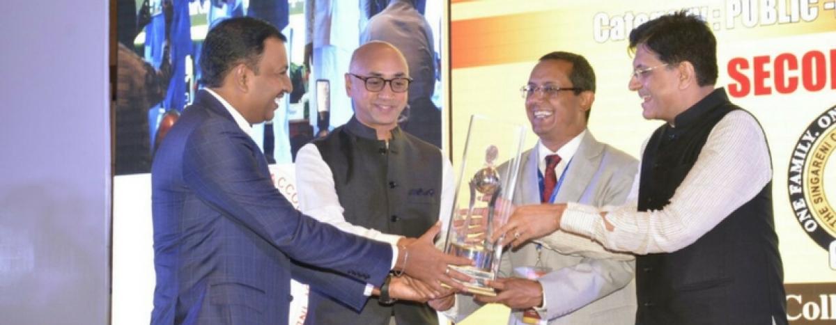 SCCL receives National Award for Excellence in Cost Management 2016