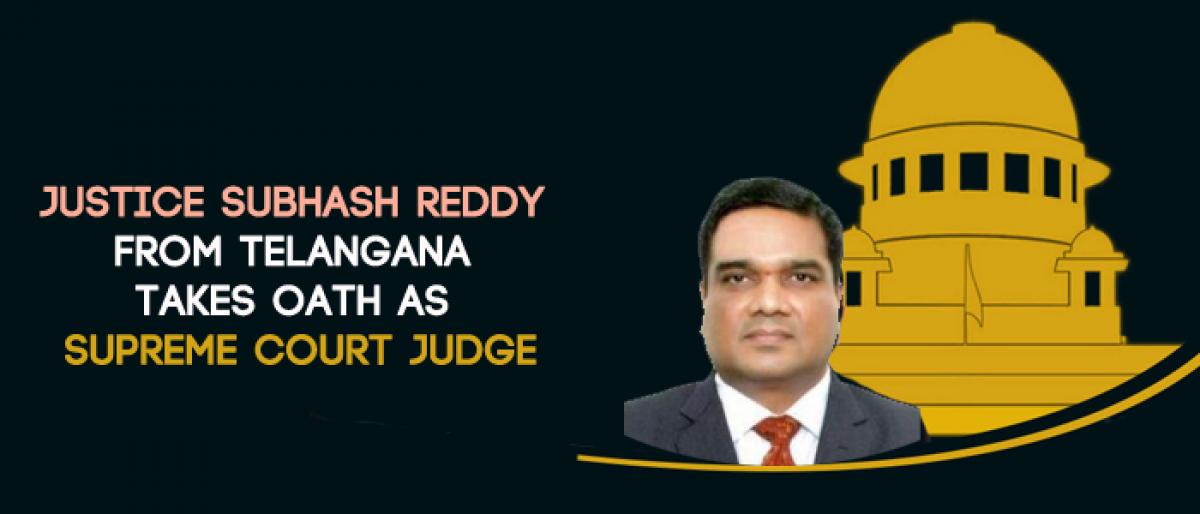 Justice Subhash Reddy from Telangana takes oath as SC Judge