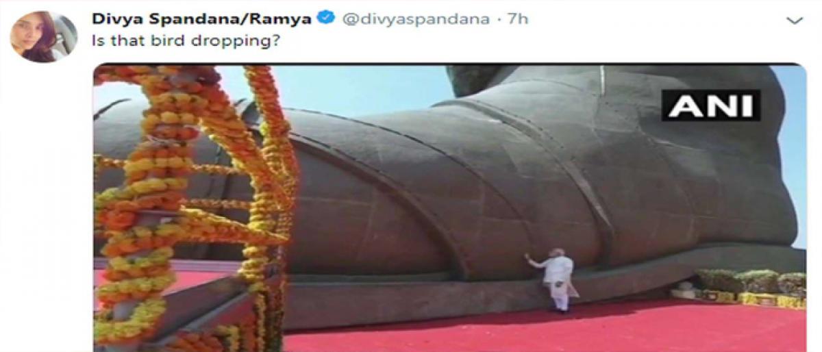 Bird-dropping tweet on Modi sparks a row