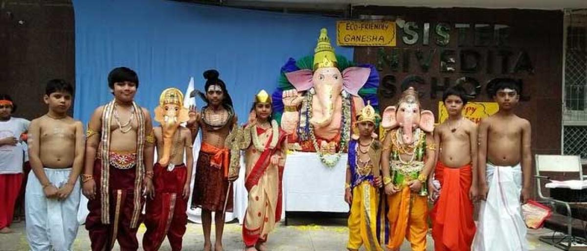 Ganesh Chaturthi at Sister Nivedita School