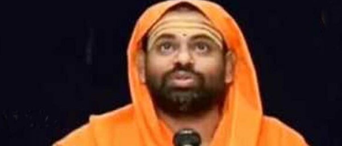 No entry for Swami Paripoornanada on Hyderbad outskirts too