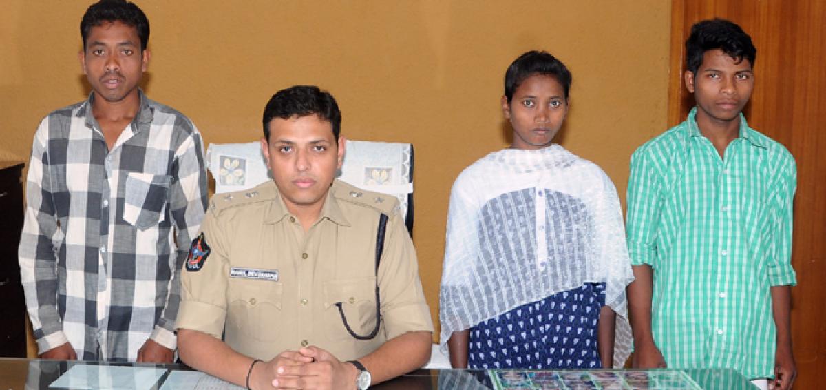 Three Maoists surrender before Superintendent of Police