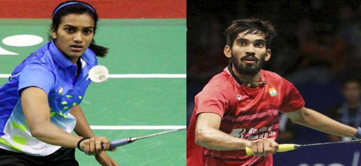 Sindhu, Srikanth get top seedings at CWG